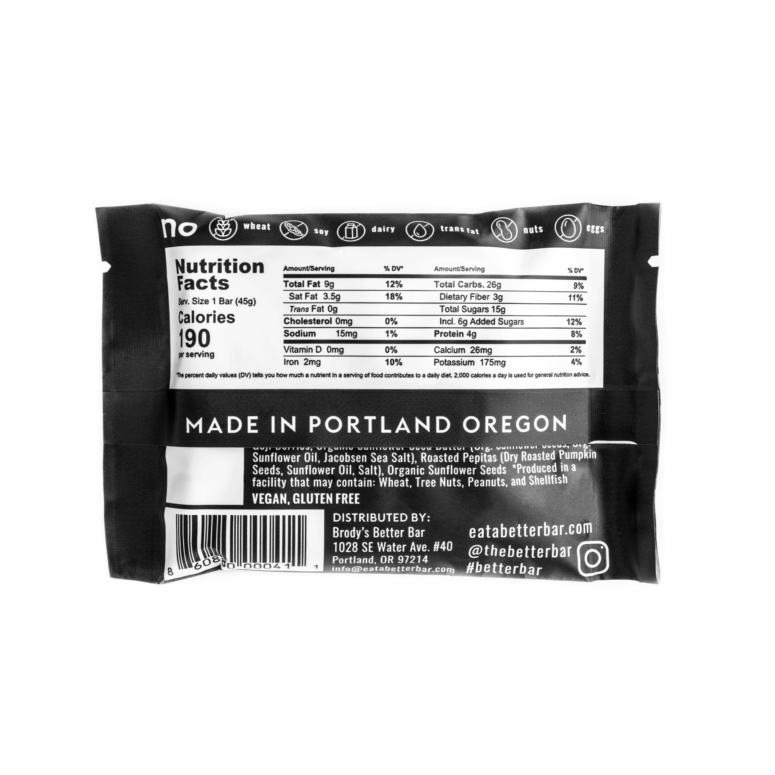 Single Origin Dark Chocolate Dipped Better Bar