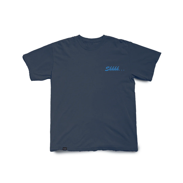 Thumbnail image for Shhh Embrodiered T-shirt in Midnight