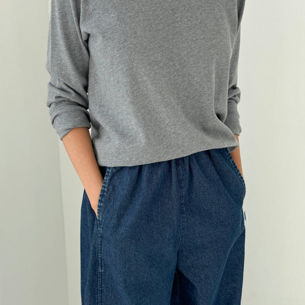 Thumbnail image for Everyday Long Sleeve Tee in Melange Grey
