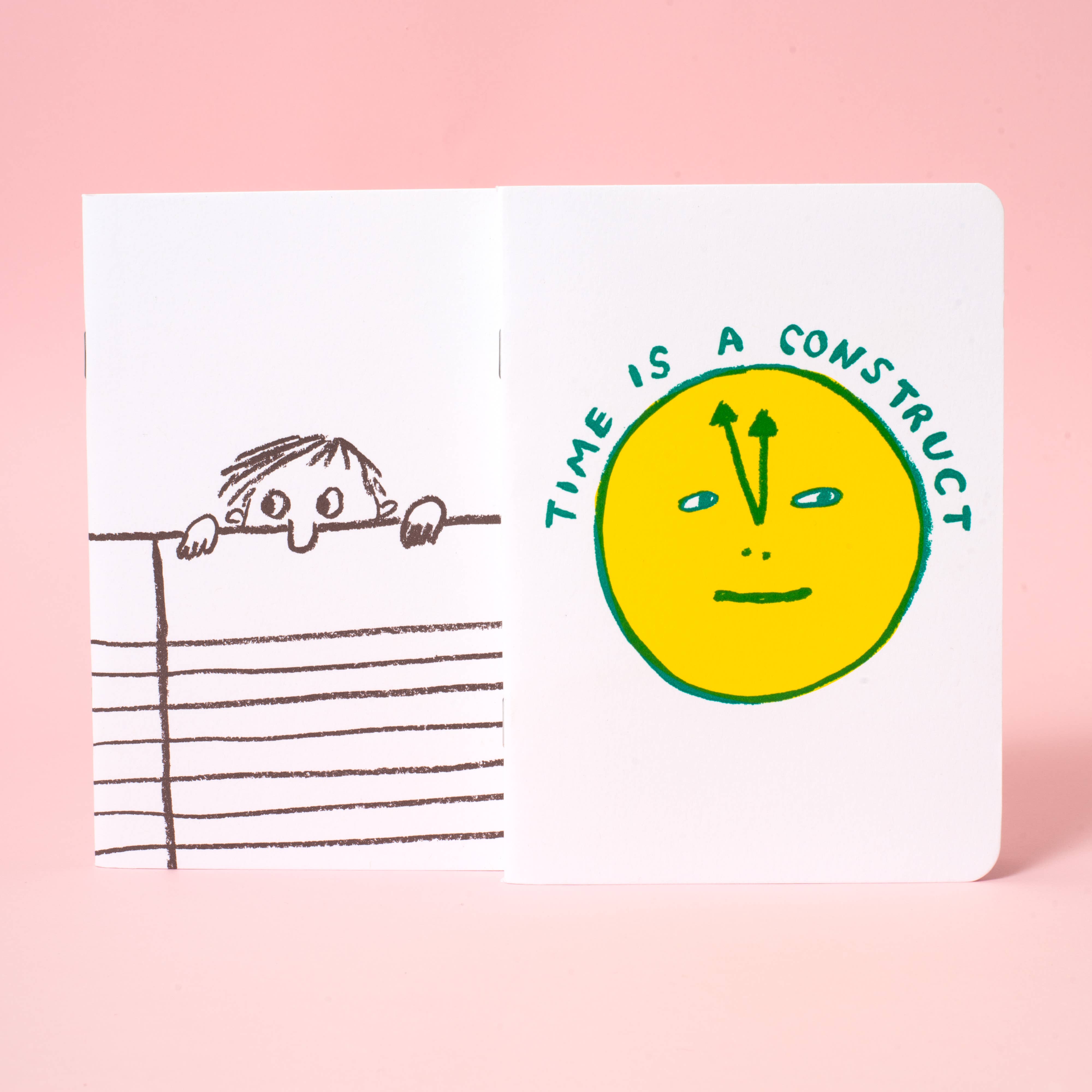 Softcover Blank Notebooks—Time & Nosy