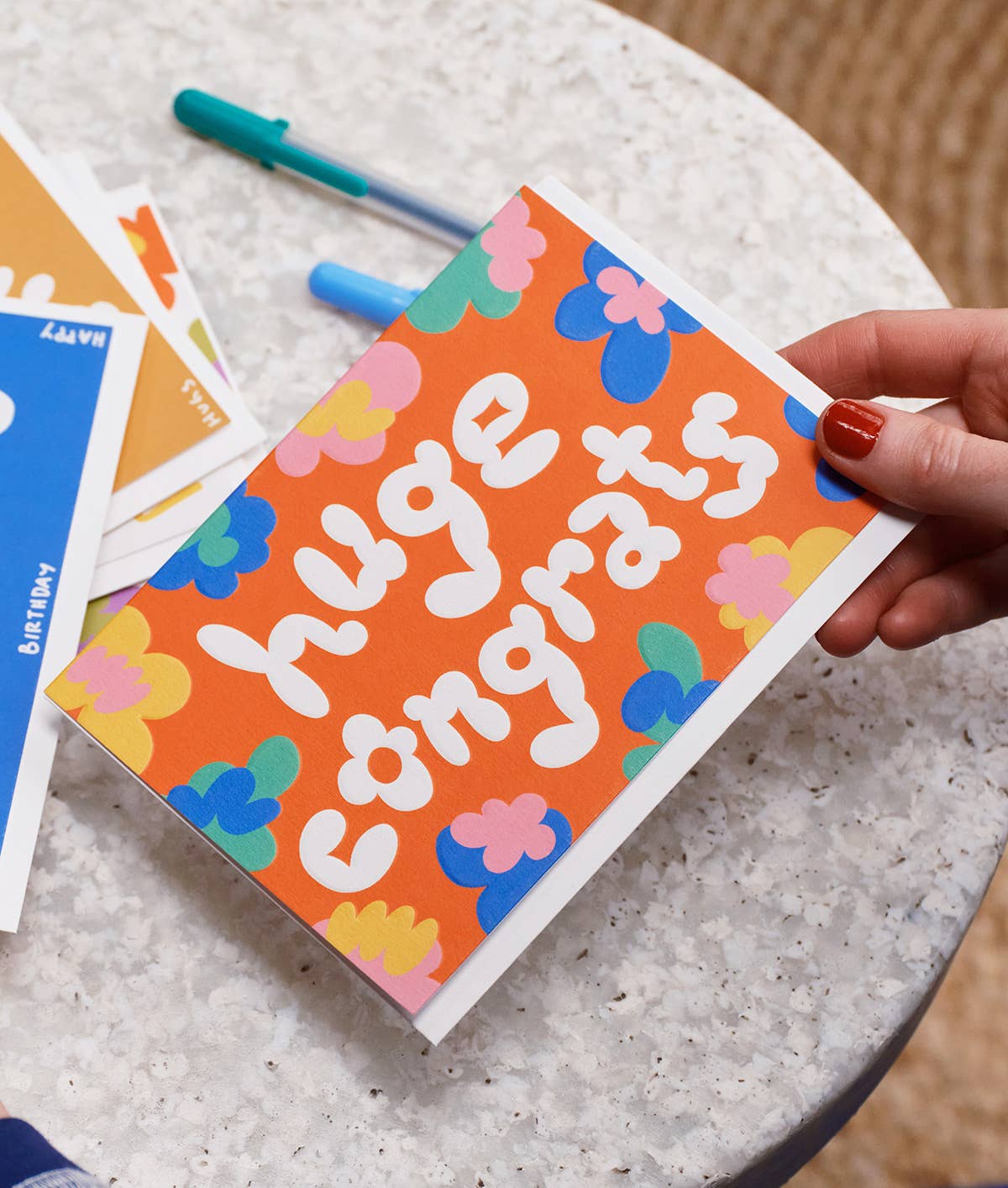 Huge Congrats Embossed Card
