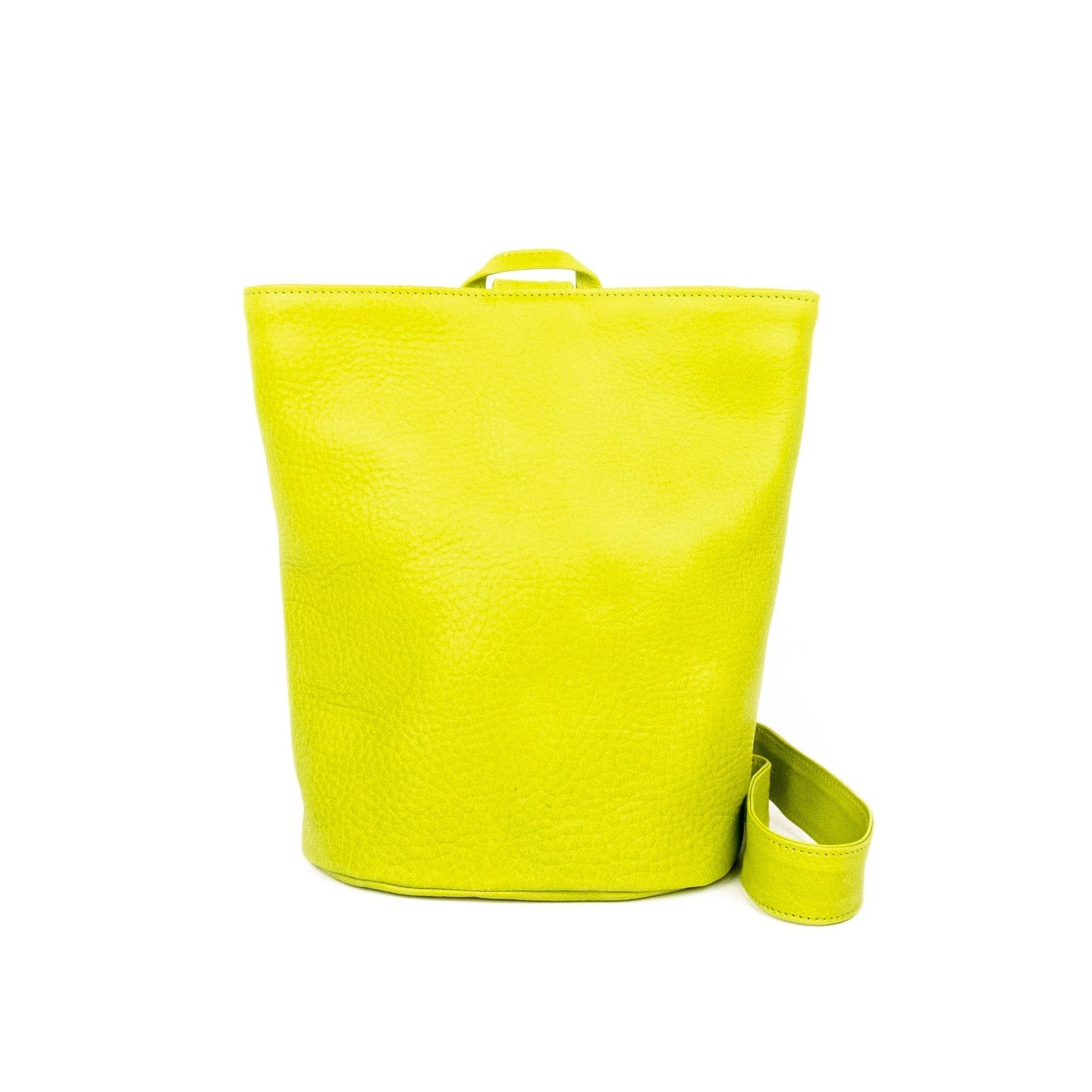 Chartreuse Leather Sling Bag