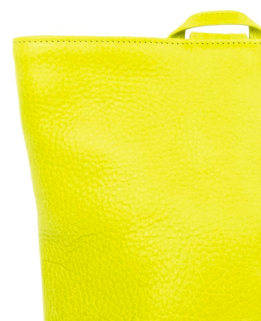 Chartreuse Leather Sling Bag