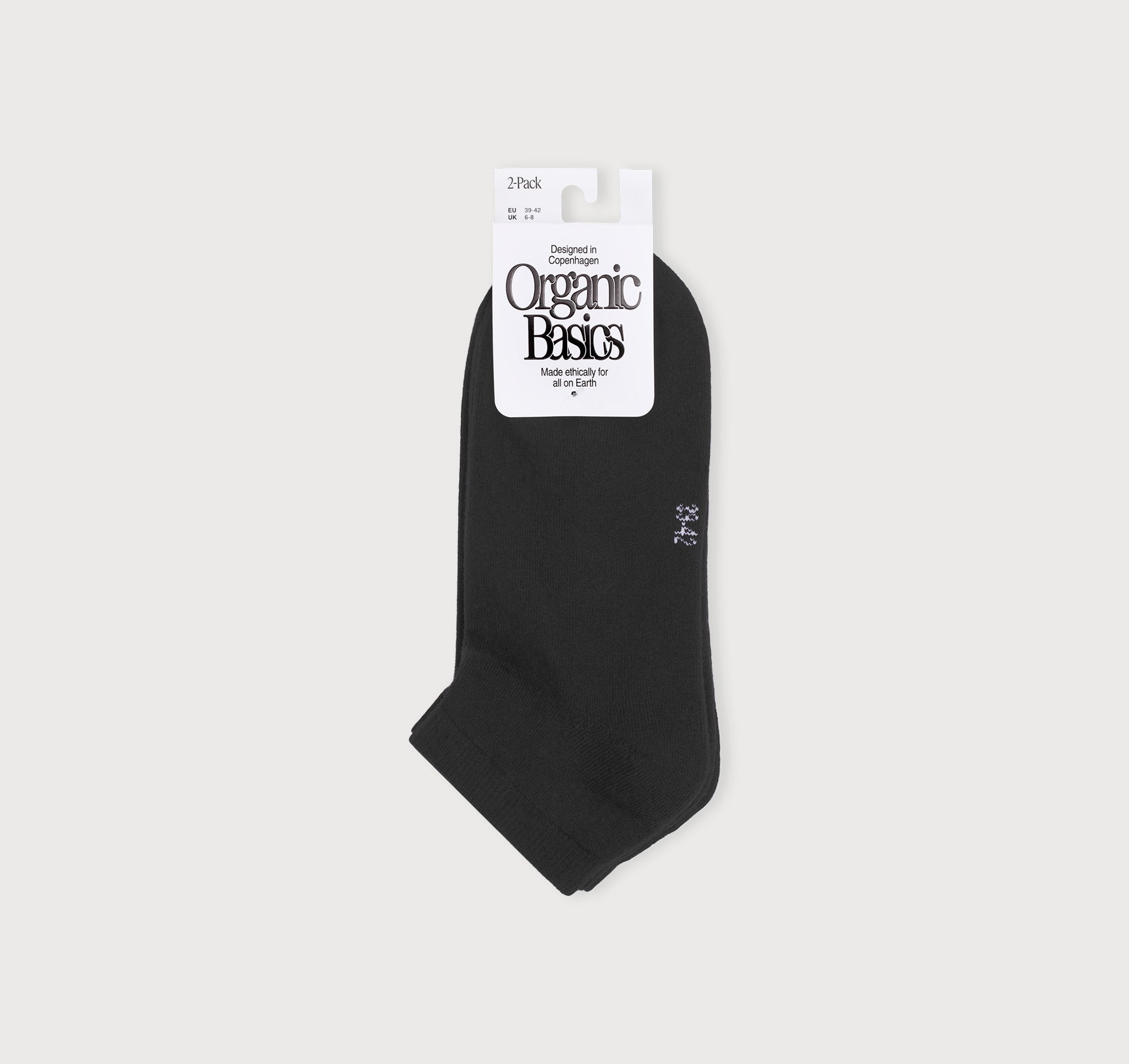 Core No Show Socks 2-Pack in Black