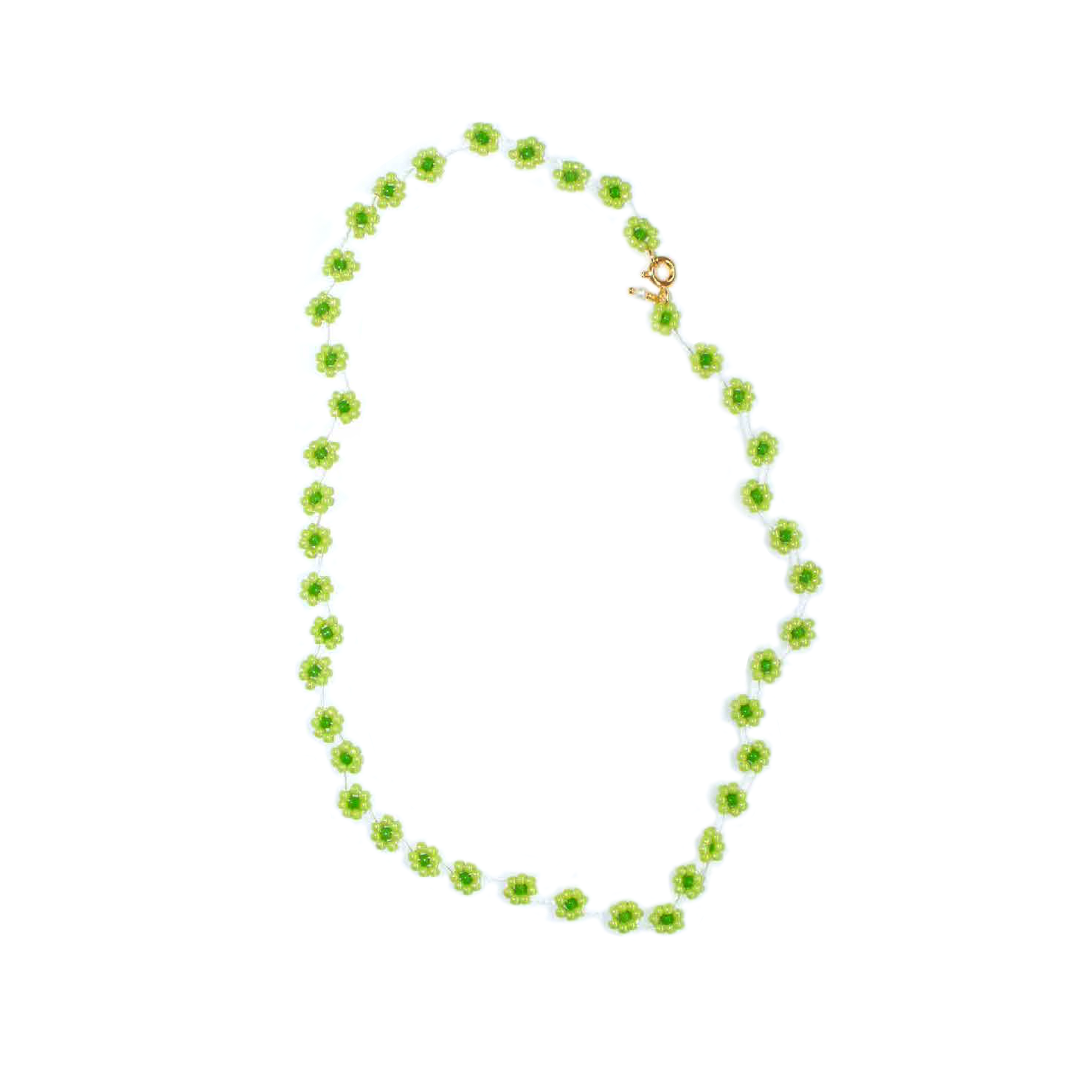 Fiori Necklace in Apple Green