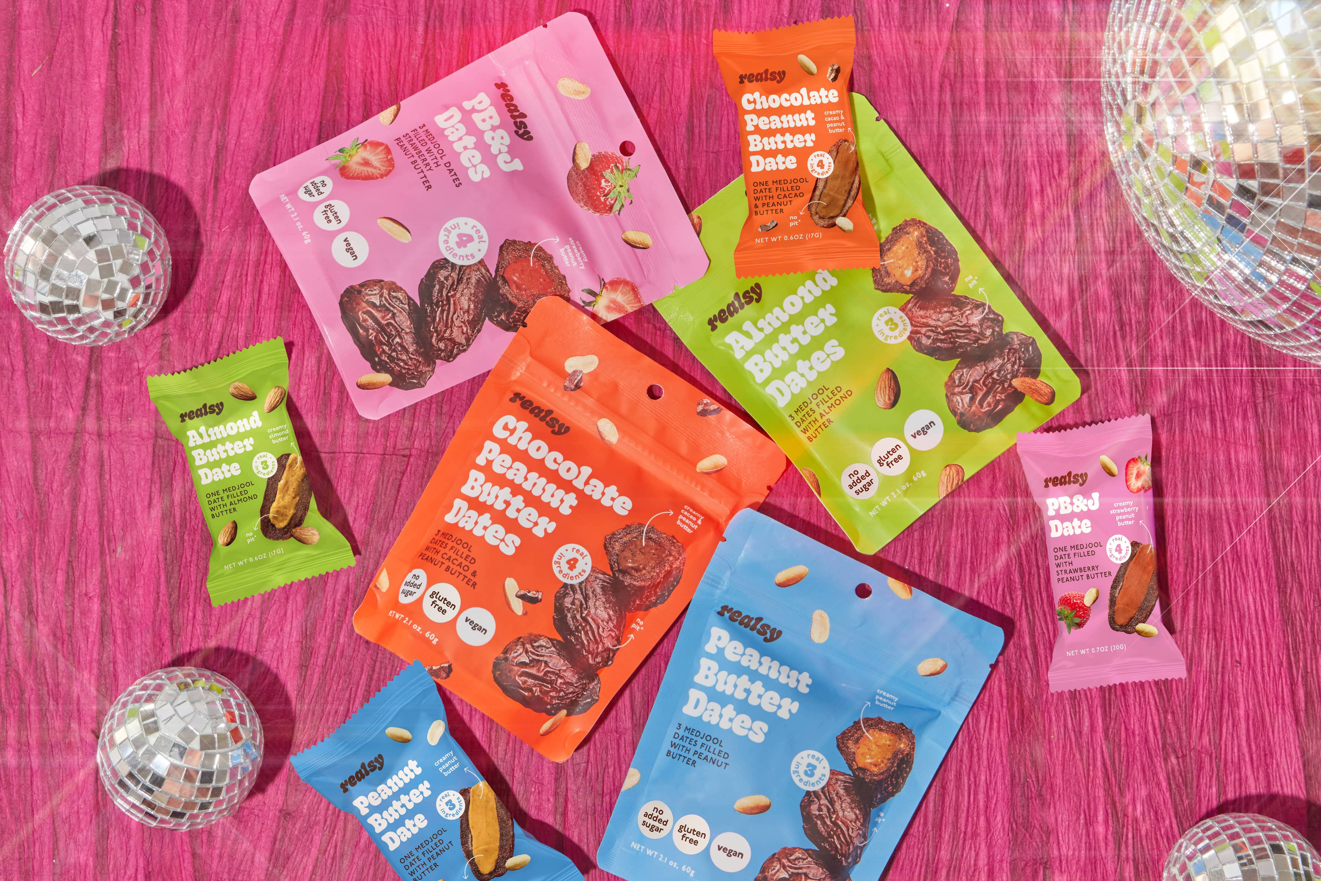 Peanut Butter Filled Medjool Date Snack Packs - 10 unit/case