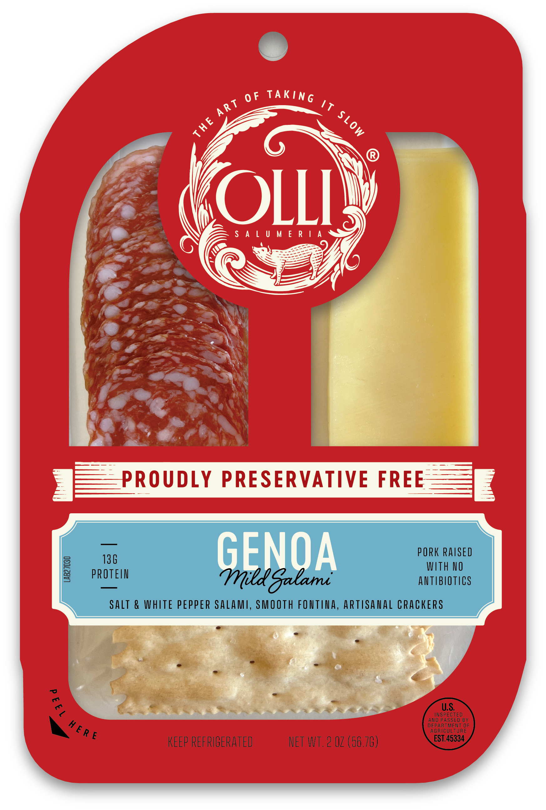 Olli Genoa & Fontina Snack Pack