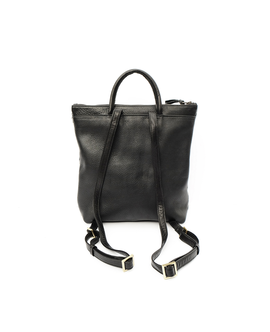 checkered leather backpack Checkered Leather Backpack