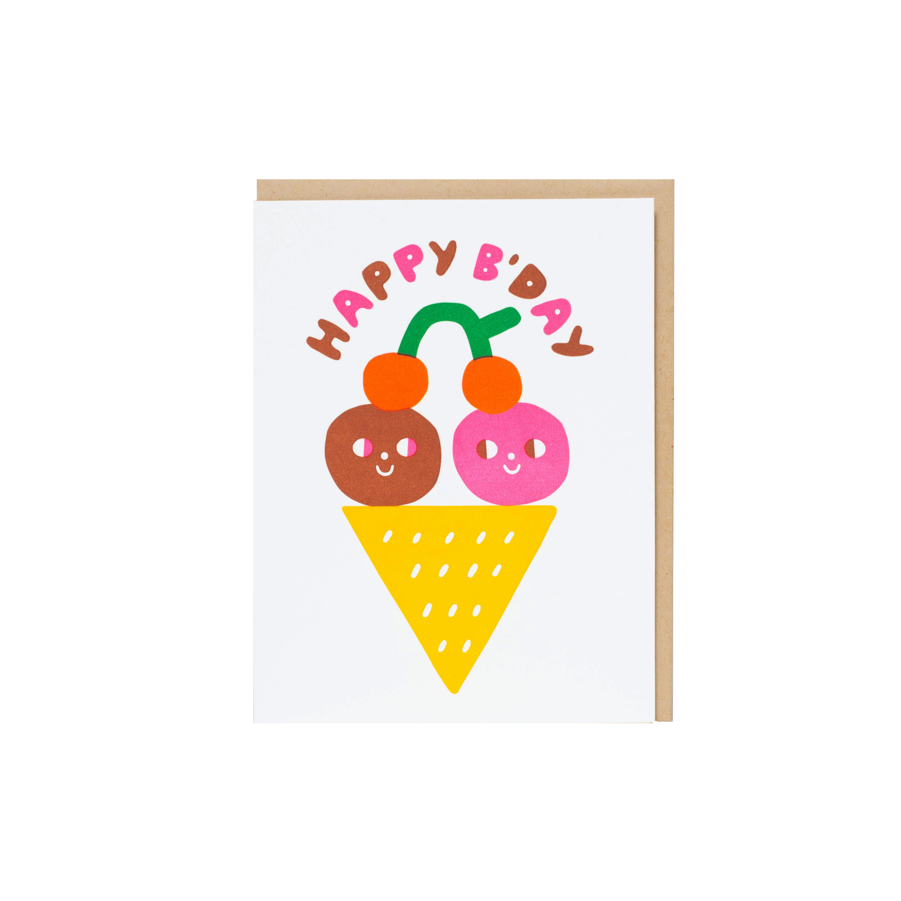 Birthday Ice Cream Wishes Card