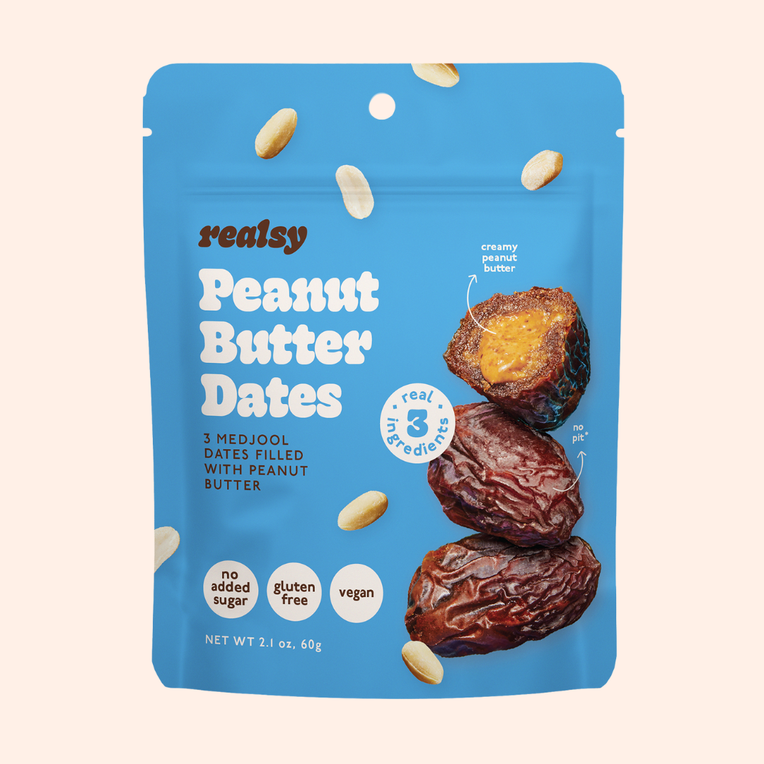 Peanut Butter Filled Medjool Date Snack Packs - 10 unit/case