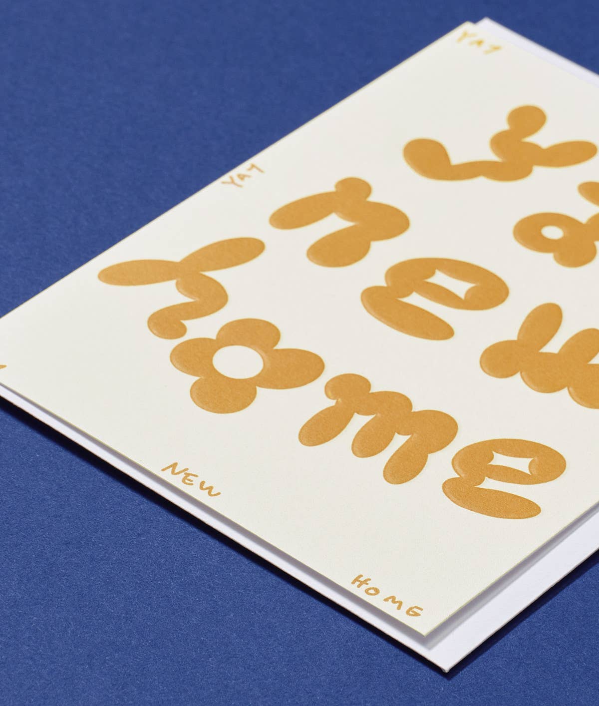'Yay New Home' Embossed Card