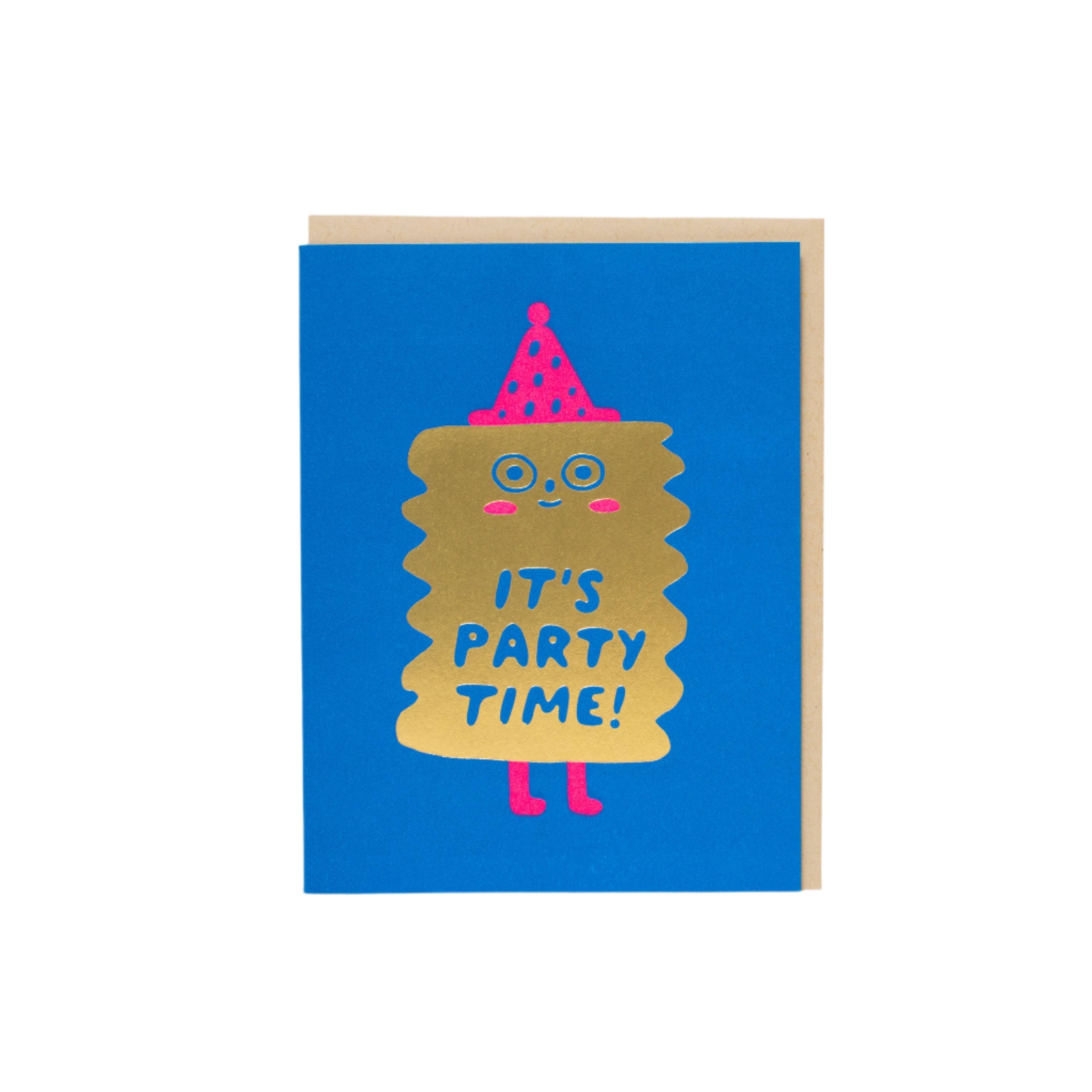 Party Time Letterpress Card