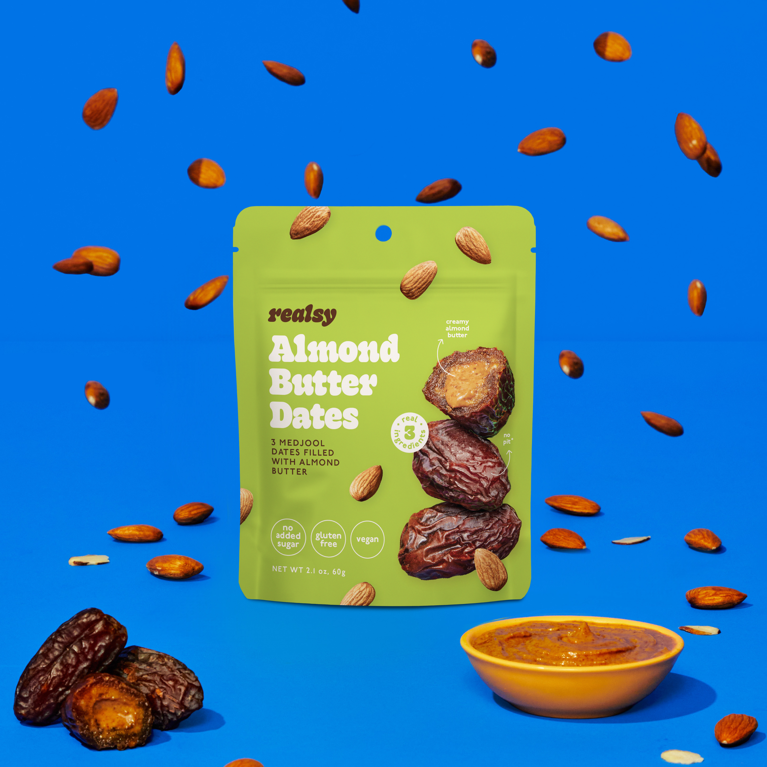 Almond Butter Filled Medjool Date Snack Packs
