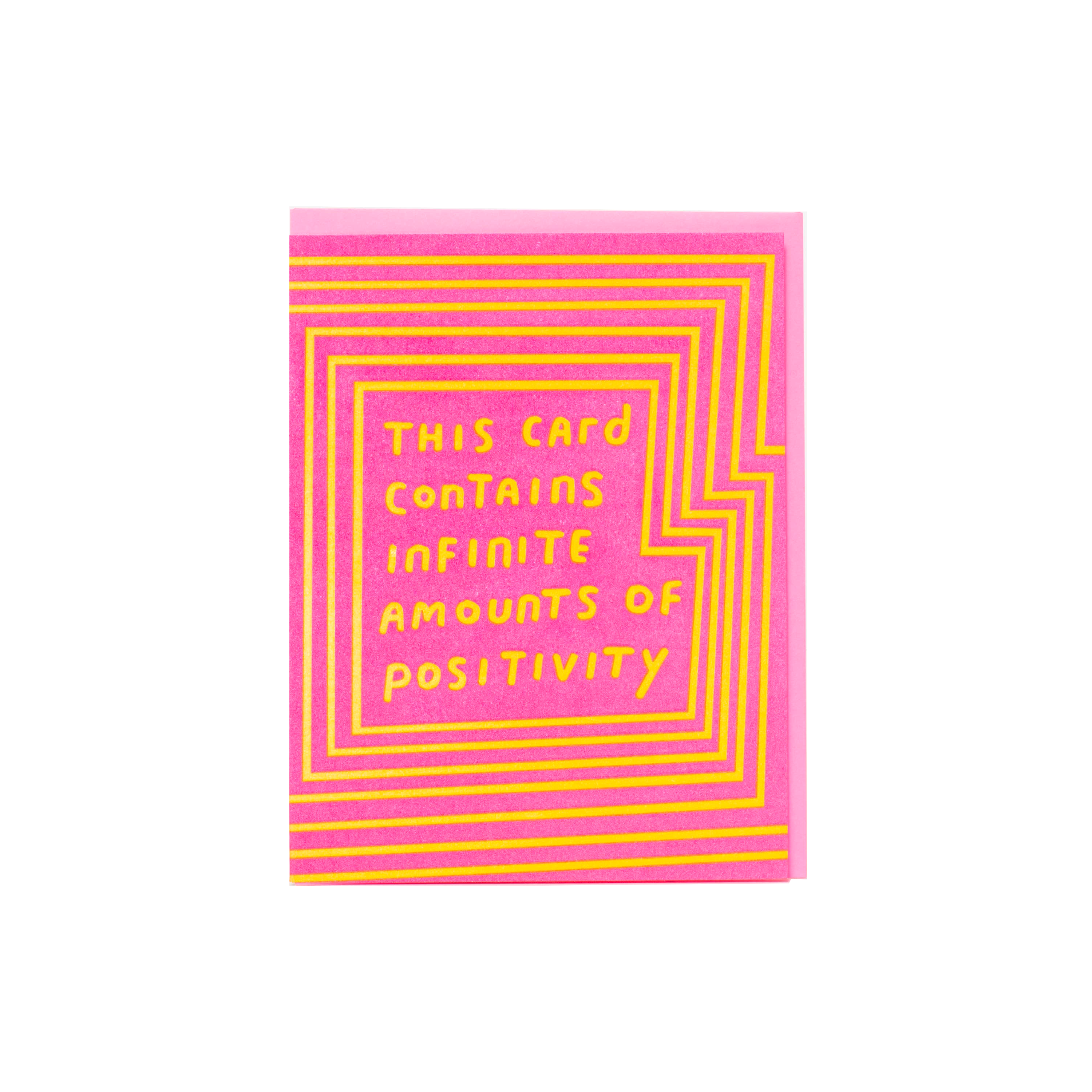 Infinite Positivity Letterpress Card