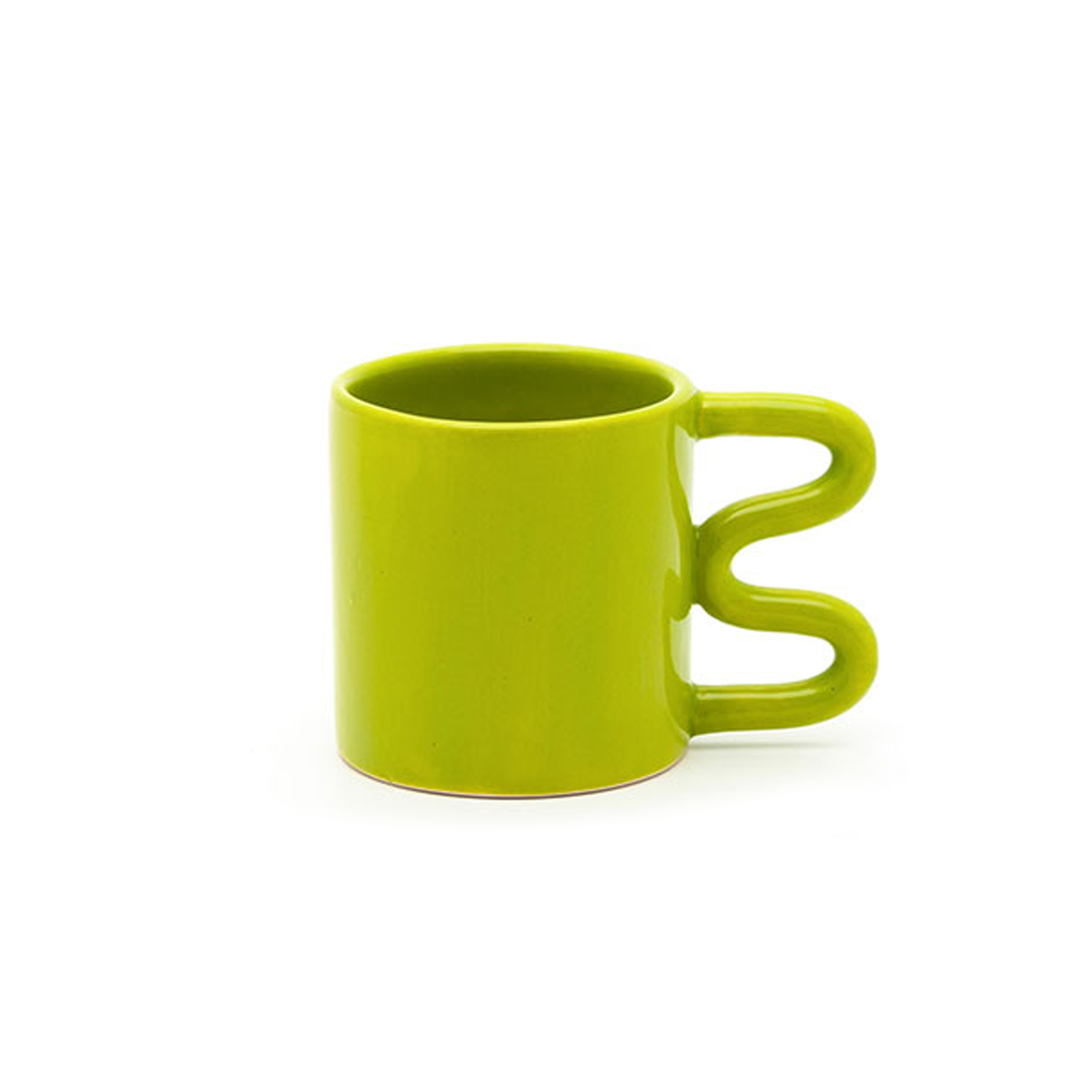 Wavy Mug in Lime