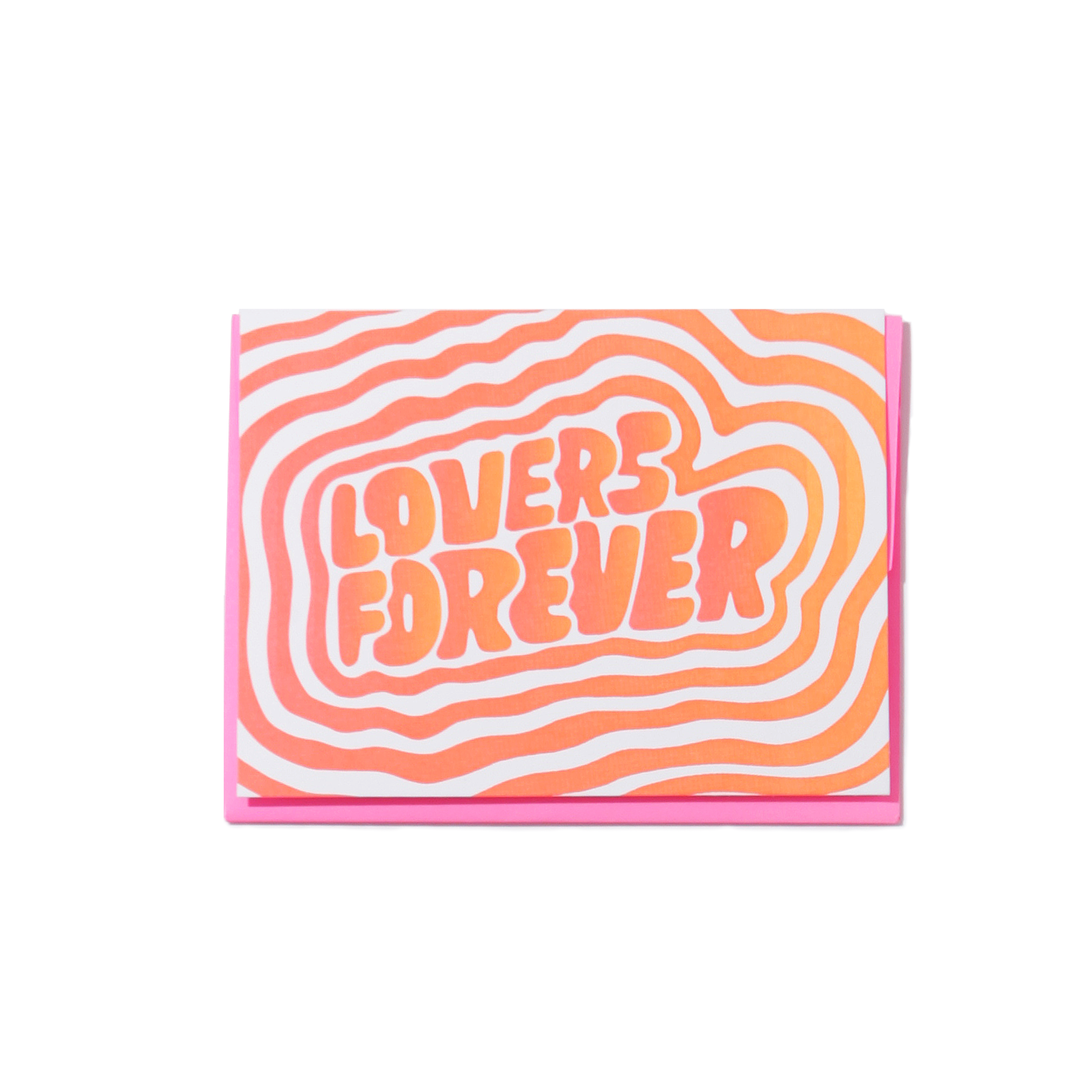 Lovers Forever Letterpress Card