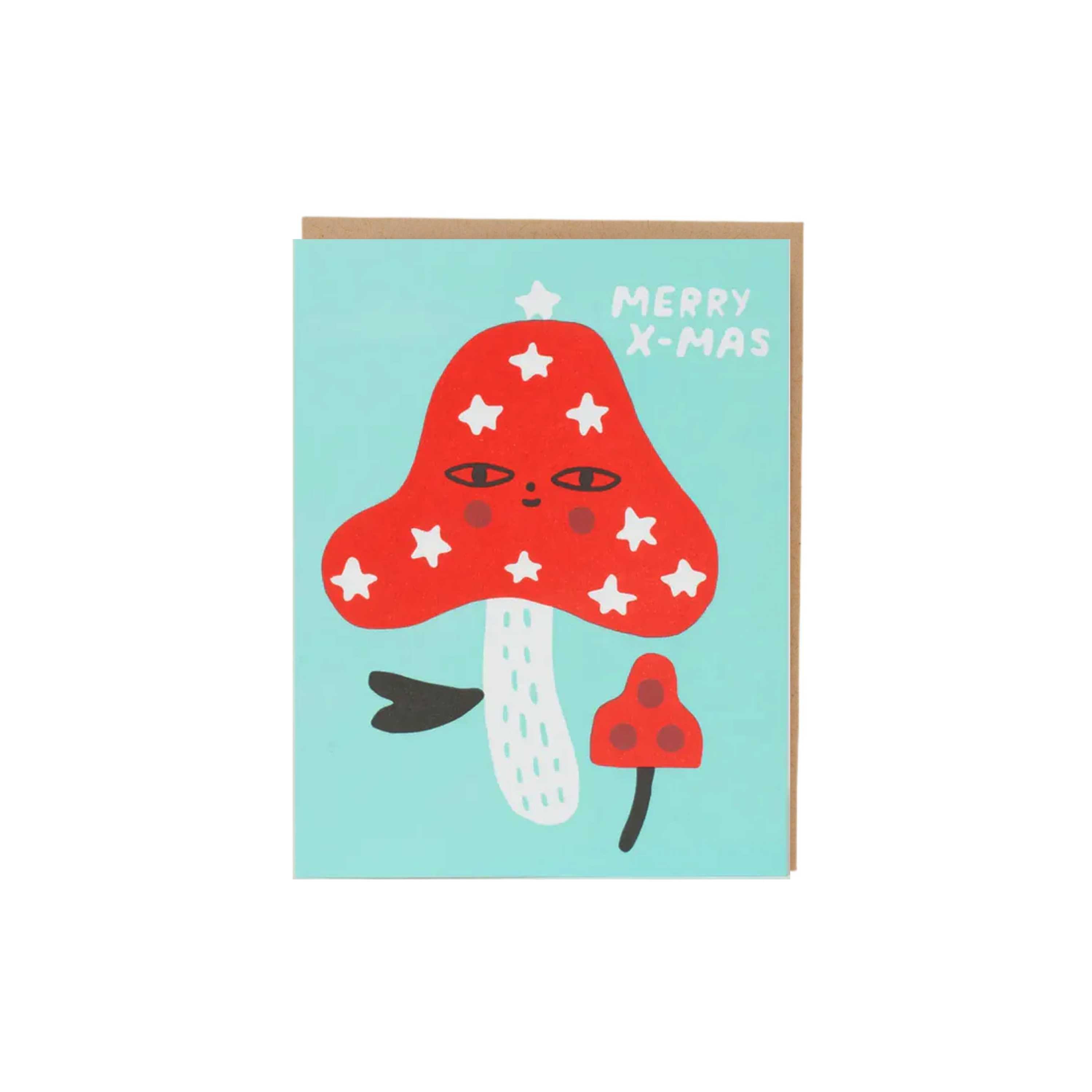 Merry X-Mas Mushroom Card